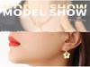 18K Gold Plated Stainless Steel Christmas Flower Ear Cuffs - European & American Style, Influencer-Approved, Cute Earrings.