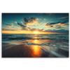 Canvas Print, Sea Sunset Beach