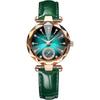Women's Analog Quartz Watch Leather Strap Slim Waterproof Casual Fashion Timepiece