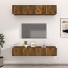 VidaXL TV Furniture 4 Pcs Smoked Oak 80x30x30 Cm Engineered Wood 3114187