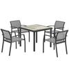 Five-Piece Outdoor Garden Dining Set - Grey