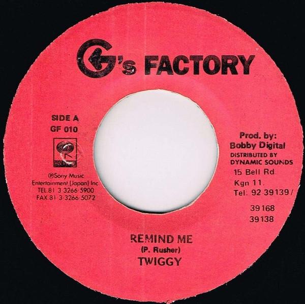 

7inch Record TWIGGY - Remind Me GF010 G s Factory Jamaica Reggae, Ska & Dub Used