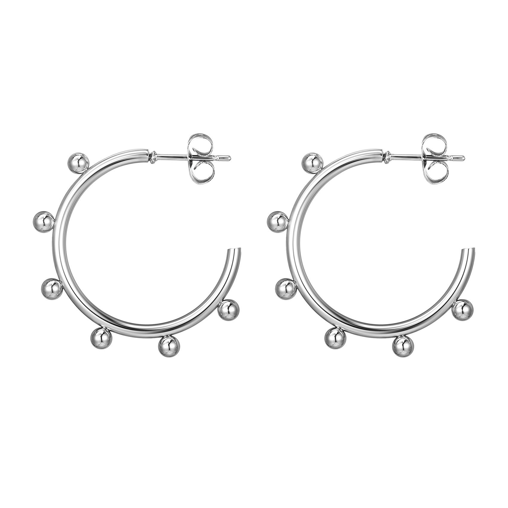 

Серьги из титановой стали, женская мода, универсальные, 18-каратное золото, нержавеющая сталь, серьги в форме буквы C, геометрические, ювелирные изделия