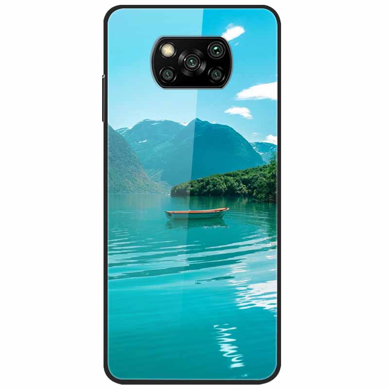 Etui na Poco X3 Pro Modne Urocze Szkło Hartowane Luksusowe Pokrowce Coque dla Xiaomi Poco X3 NFC Etui PocoX3 X 3 Zderzak Ochronny