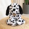 Spotted Dalmatian Plush Toy 25cm Super Soft Stuffed Dog Huggable Sitting Pose Cuddly Dog Plushie Gift for Girls Boys