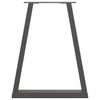 Vidaxl Nogi Do Stolika Kawowego, 2 Szt., Antracyt, 60X(72-73) Cm, Stal