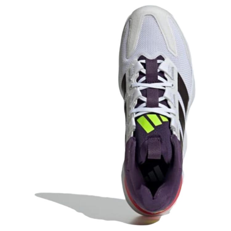 Adidas Court Stabil White Aurora Metallic Plum Men Sneakers Cloud-White Aurora-Plum JH5163