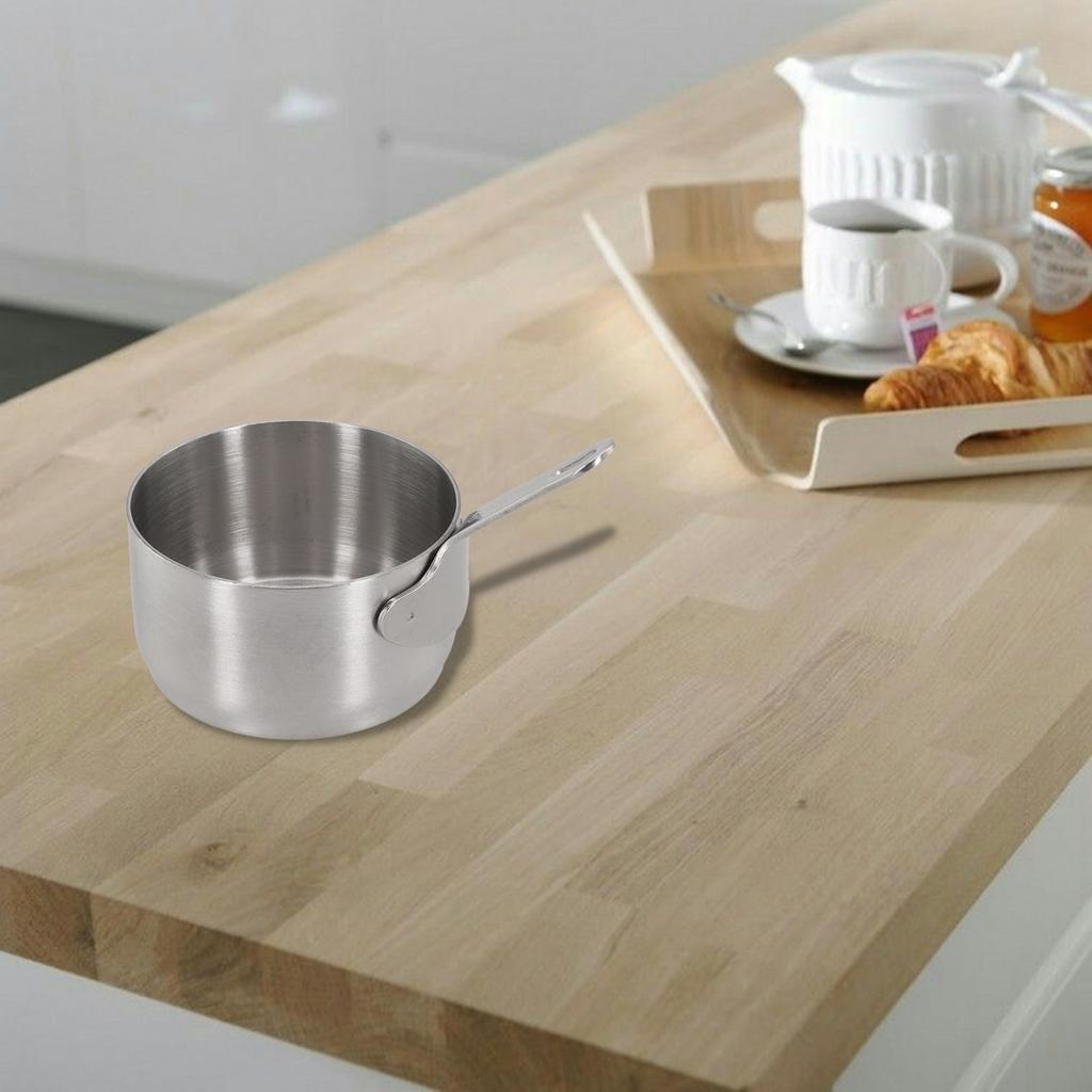 100ML Pot Gravy Milk Pot Stainless/Steel Small Mini Sauce Pan Non-Stick Saucepan