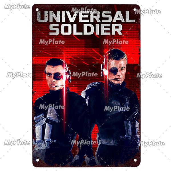 Science Fiction Film Poster Metall Zeichen Vintage Plaque Zinn Zeichen Platte Wand-dekor Für Club Mann Cave Kunst Malerei film