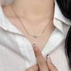 Simple Pearl Necklace For Women Summer Choker Light Luxury Fashion Jewelry Titanium Steel Necklace