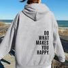 Womens Hooded Sweatshirt Streetwear Loose Fit Long Sleeve Printed Pullover Casual Top