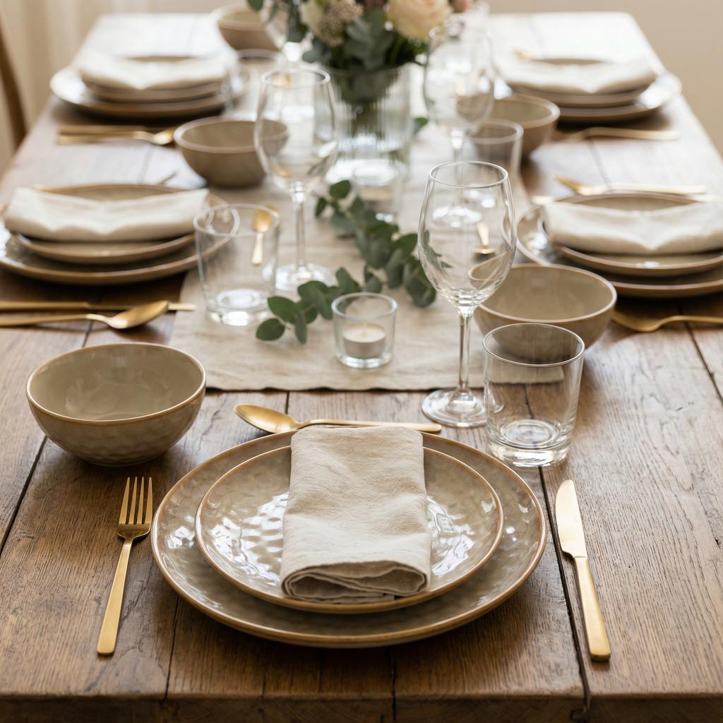 Dinner Set 18-Piece Plate Set Dinner Set For 6 People