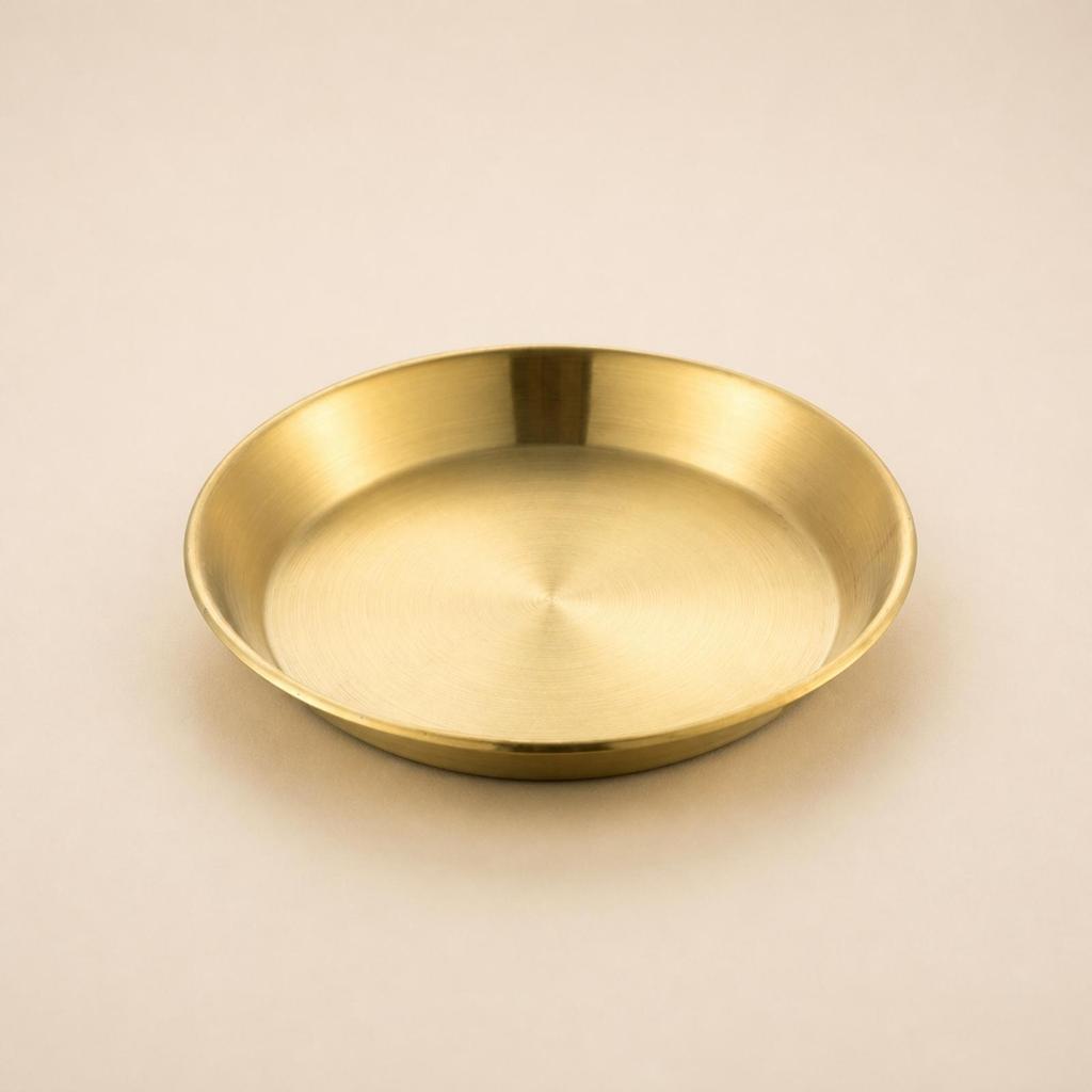 Stainless Steel Pizza Plate Food Safe Dinnerware for Everyday Dining, Catering