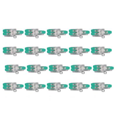 20Pcs Wire Splice Connector 1 In 2 Out Lever Wire Connector 41A 450V for 0.5?6mm2 10?20AWG
