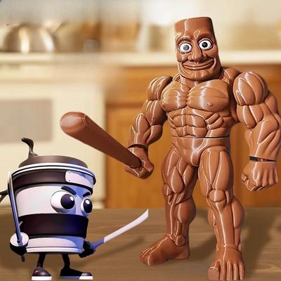 Nowe Tung Tung Tung Sahur Zabawki Balerina Cappuccino Figurka Akcji Brainbot Anime Tralalero Tralala Rekin Ozdoba Biurkowa Zabawki Prezenty