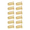 12PCS Guitar Bridge Body Through Ferrules Replacement Metal Electric Guitar String Bushings Gold