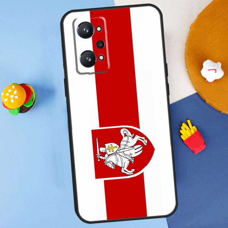 Belarus Flag Coat of Arms For Realme 11 10 12 13 14 Pro Plus GT 5 6 6T GT7 Pro C61 C53 C51 C21Y C25S C55 C67 C75 Case