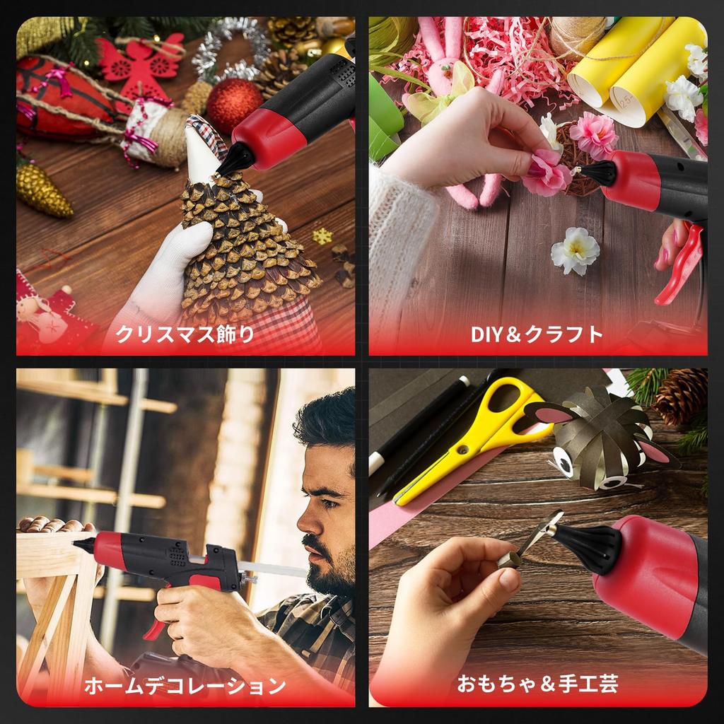 ONEVAN Cordless Glue Rapid Hot Melt Temperature Includes 30 11mm Glue Compatible with Makita Ideal for DIY Home and Industrial Use Gun, 180-Second