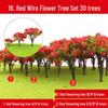DIY Model Tree Set: Finished Landscape, Terrain, and Street Tree Ornaments