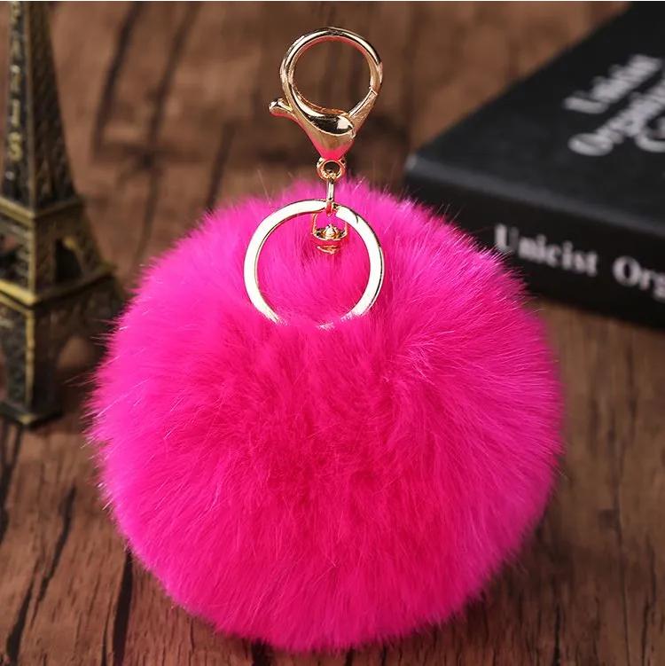 

Hair Ball Keychain Pendant, Bag Pendant One Size розовый