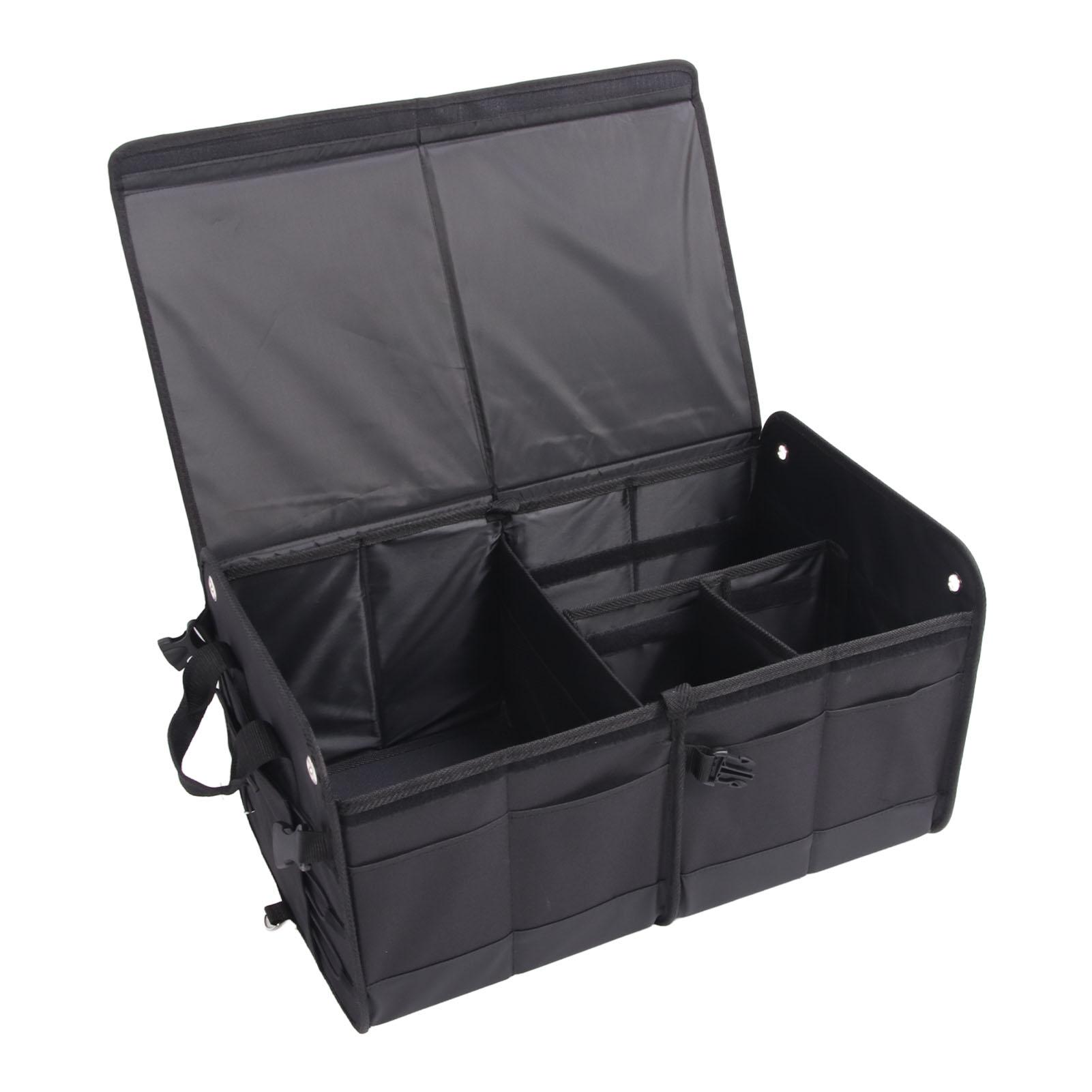 

Органайзер для багажника автомобиля, многофункциональный складной ящик для хранения с крышкой для автомобиля внедорожника седана