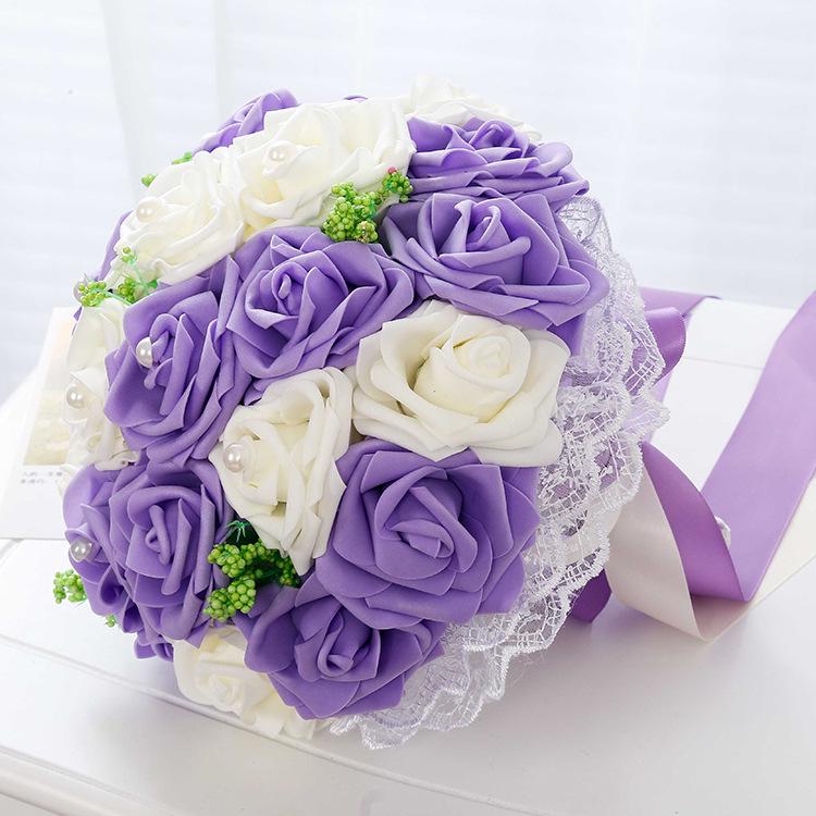 

Custom Bridesmaid and Bridal Bouquets for Wedding Photography & Throws фиолетовый