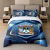 3Pcs Bedding SetCoventry City Football Soft Bed Sheet and Two Pillowcases Home Bedroom Decor