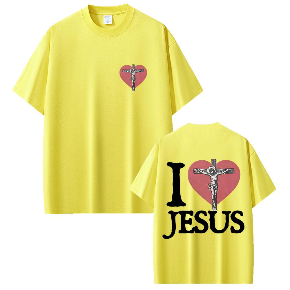 I Love Jesus Christian Religious Merch T Shirt Forgive Them Father Tshirt Unisex Women Casual Oversized Tshirts Male Streetwear