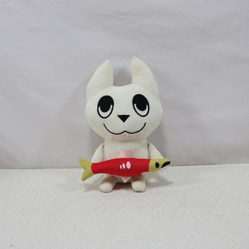 Cat Plush Fishing Game Toy Cute Soft Stuffed Animal For Kids Cat Lovers Bedroom Decor Party Centerpiece Birthday Christmas Gift