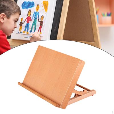 Wood Tabletop Easel Foldable Art Display Stand Desktop Drawing Sketching Board Adjustable