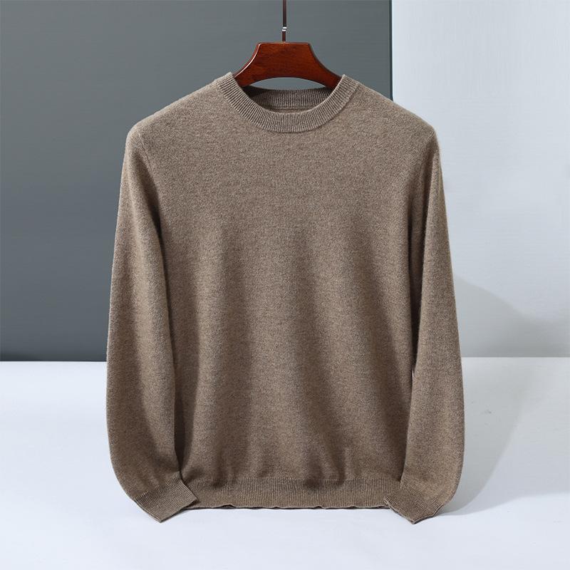 Cashmere sweater crew neck sweater loosely knitted new inner wool sweater