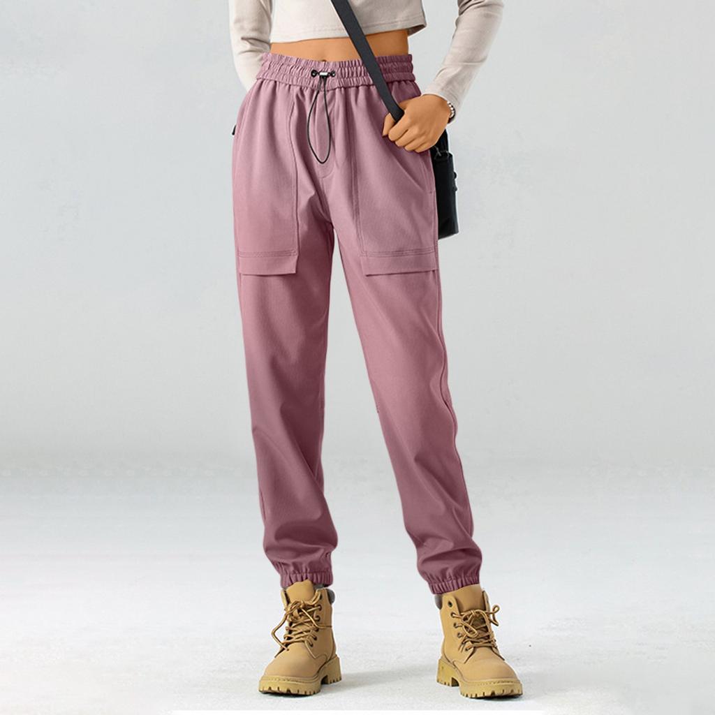 Women's Fashion Workwear Pants High-waisted Mountaineering Sport Pants Loose Retro Casual Quick-drying Pants