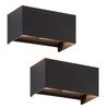 LED Wall Sconce - NETTLIFE - G9 Pack of 2 - Black - Metal - 3000K