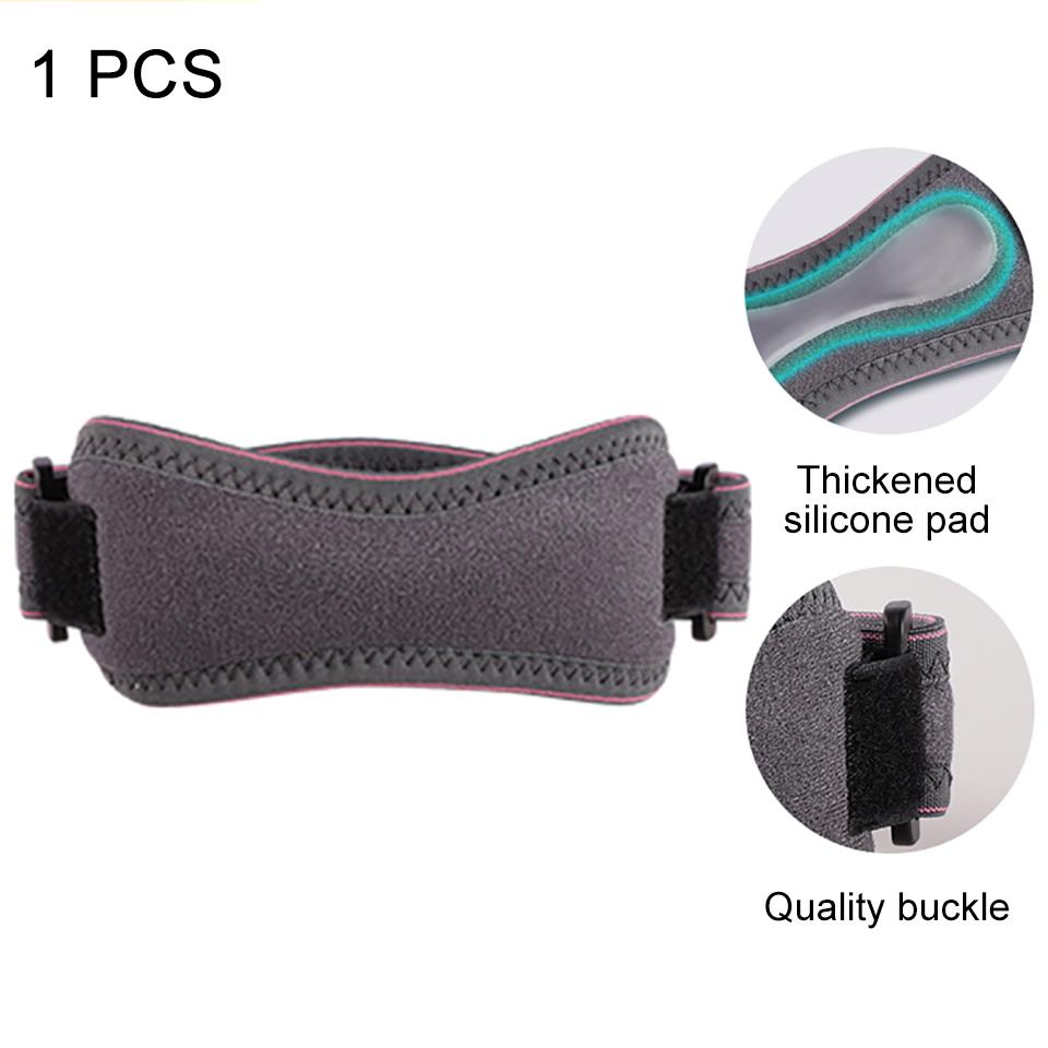 1Pcs Silicone Knee Pads Adjustable Sports Patellar Straps Shock-Absorbing Tendon Injury Prevention Tendon Sheath Pads 3D Fabric