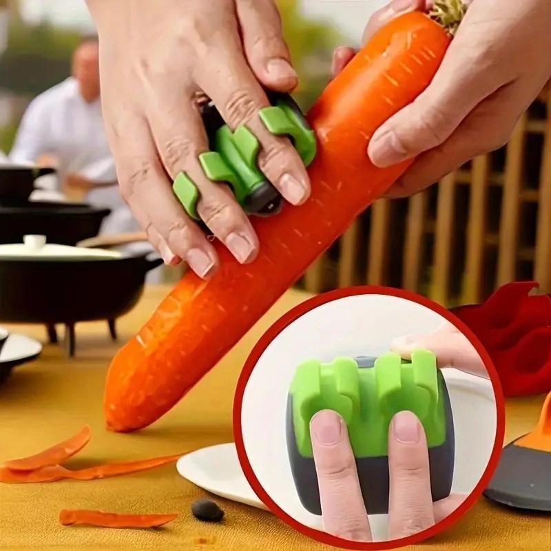 1 PC Paring Knife Stainless Steel Finger Melon Shaver Household Multifunctional Shaver Fruit Peeler Kitchen Accessories