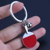 Sport Ping Pong Table Tennis Ball Keychain Creative Ping Pong Bat Key Ring Keychains Car Key Chain Souvenir Gift