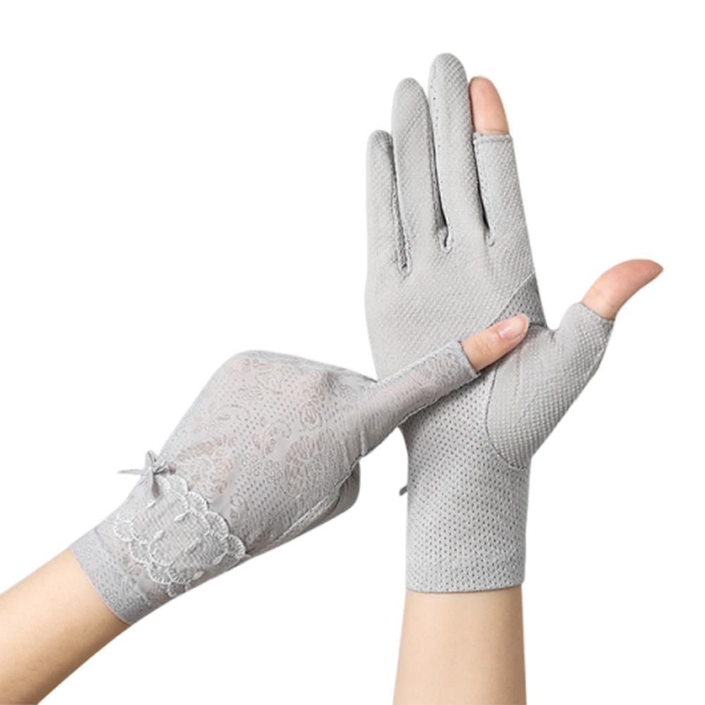 

Fashion Summer Sunscreen Gloves UV Protection Breathable Sun Protection Gloves Thin Elastic Anti-UV Mittens Women Girls