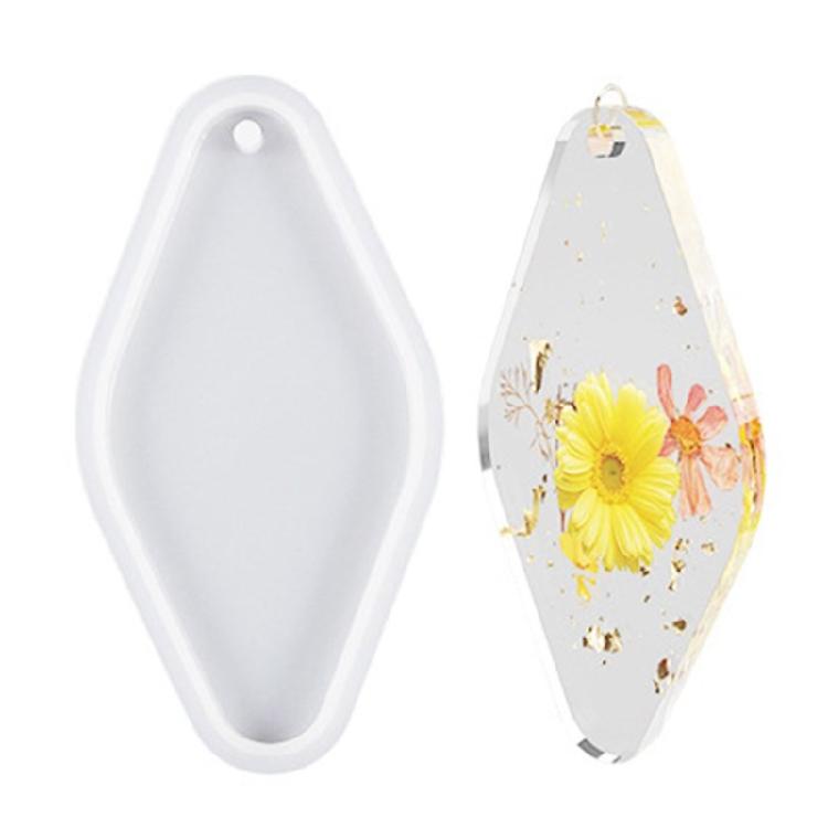 Diamond Epoxy Casting Resin Mold Earring Keychain Jewelry Pendant Mold Nonstick 1