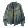 2026 Retro Denim Jacket for Men and Women - Spring/Autumn Washed Workwear Style