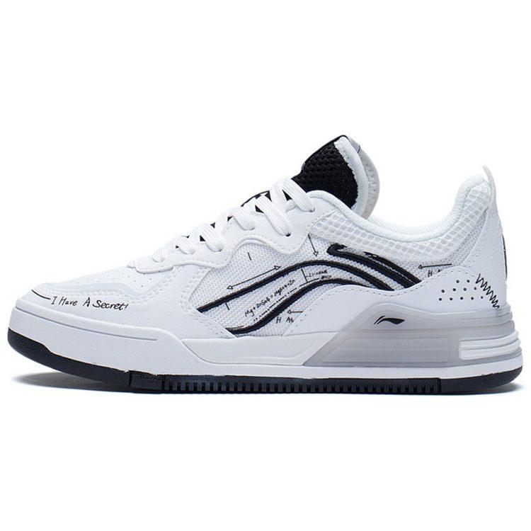 Li Ning Wave V1 Slip Resistant Abrasion Resistant Slip Resistant Abrasion Resistant Low Top Skateboard Shoes Women's AGCS030-6