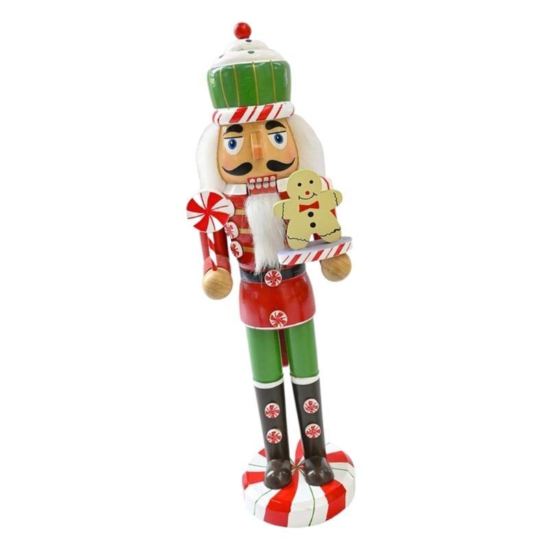 Delicate Nutcrackers Ornament 38cm Christmas Tabletop Display Decoration
