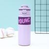 New High Appearance Level Stainless Steel Cup Student Water Cup Double Shot Jump Thermos Cup Women's Large Capacity Cup