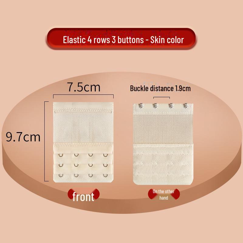 Extensie elastică pentru sutien cu cataramă din oțel inoxidabil - 2x3, 3x3, 4x4 rânduri