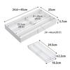Yamazaki 3382 Extendable & Slide Cutlery Tray, White, Approx. W25 X D24.6 - 45 X H5.7 Cm Tower Tower Drawer Cutlery Storage Telescopic