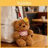 Cartoon Fox Plush Toy With Striped Outfit For Bag Decoration And Collection