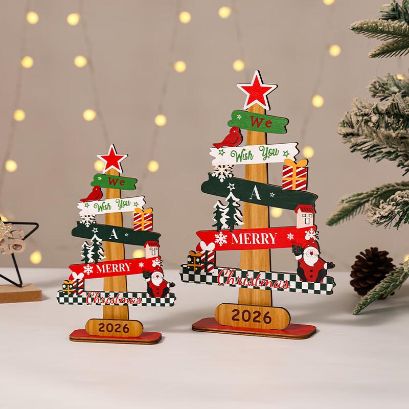 2026 Wooden Christmas Desktop Ornaments