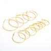 Korean Fashion Mixed Color Circle Earrings Set - 6 Pairs