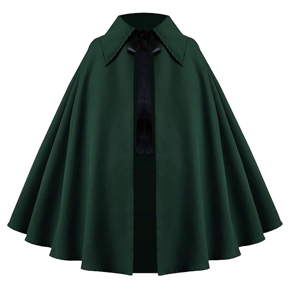 Gothic Costume Cloak With Polyester Fabric For Themed Events And Cosplay Fans