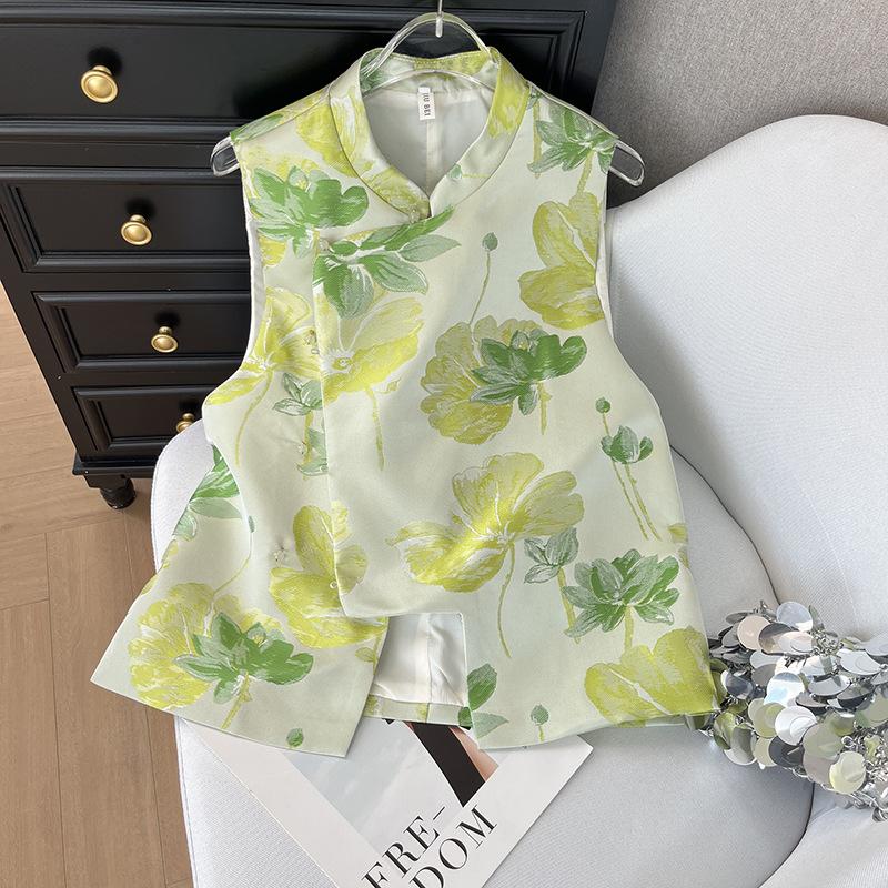 

Ранняя весна новый модный высококлассный популярный в этом году темпераментный универсальный улучшенный зеленый жилет XXXL [Recommended 138-75kg]