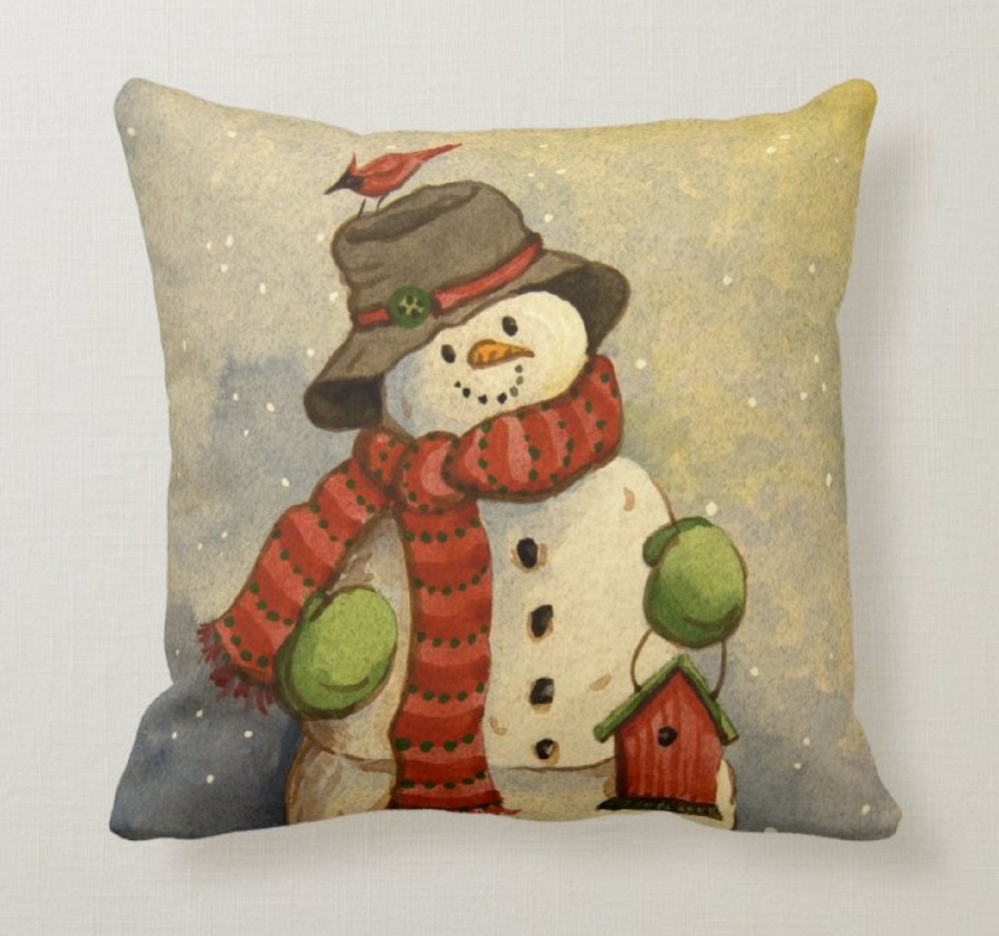 

Housewarming Snowman Pillow Cover